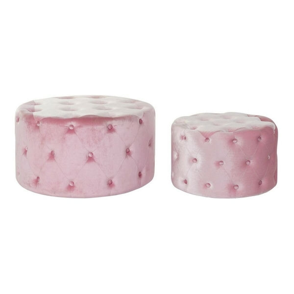 Rahi  DKD Home Decor Pinkki Velvet Puu MDF Glam (2 pcs)