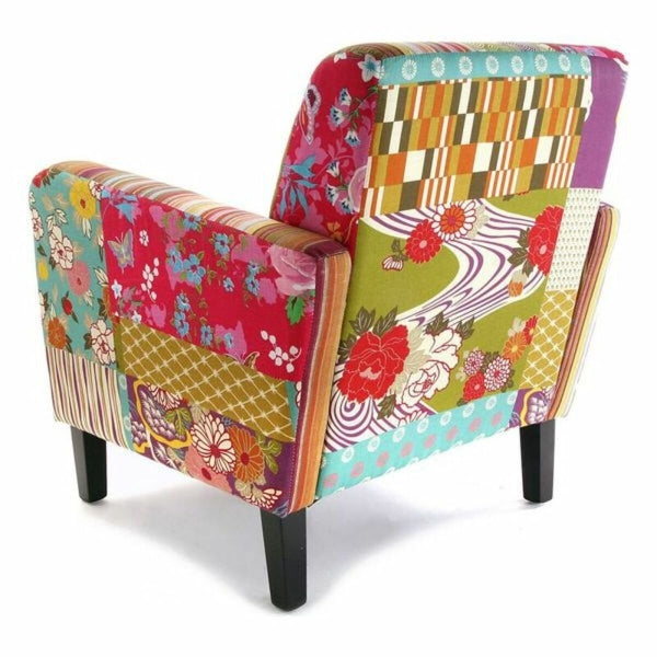 Nojatuoli Versa Patchwork Puuvilla (77 x 71 x 65 cm)